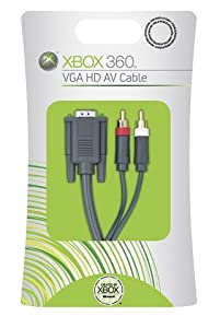 Microsoft Xbox 360 VGA AV Kabel schwarz/grau verkaufen