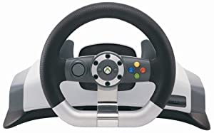 Microsoft Xbox 360 Microsoft Wireless Racing Wheel schwarz/weiß verkaufen