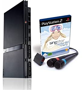 Sony PlayStation 2 slim [inkl. SingStar Après-Ski Party + Mikrofone] schwarz verkaufen