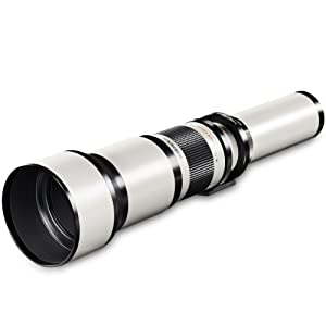 Walimex Pro 650-1300mm 1:8-16 DSLR-Teleobjektiv (Filtergewinde 95mm, IF) für Sigma Objektivbajonett weiß verkaufen