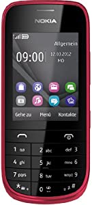 Nokia Asha 203 dunkelrot verkaufen