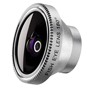 Mantona 18662 Fish-Eye Objektiv [für Apple iPhone, Samsung Smartphone + Notebook] silber verkaufen