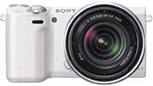Sony NEX-5RKW kompakte Systemkamera (16 Megapixel, 7,6 cm (3 Zoll) Touchscreen, Full-HD, WiFi) inkl. SEL 18-55mm Zoom-Objektiv weiß verkaufen
