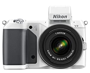 Nikon 1 V2 [14MP, Hybrid-Autofokus, 3"] weiß inkl. 1 Nikkor 10-30mm 1:3,5-5,6 VR Objektiv verkaufen