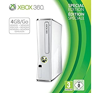 Microsoft Xbox 360 Slim 4GB [Special Edition inkl. Wireless Controller,  integriertem WLAN und HDMI-Anschluss] weiß verkaufen