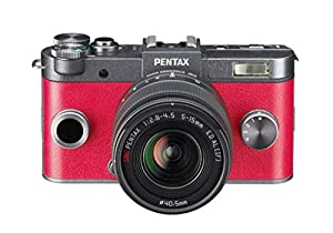 Pentax Q-S1 [12MP, Full-HD-Video, 3"] rot/grau inkl. 5-15mm + 14-45mm Objektiv verkaufen