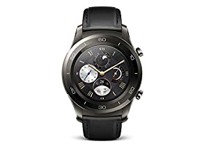 Huawei Watch 2 Classic 45 mm titanium grey am Lederarmband schwarz [Wi-Fi] verkaufen