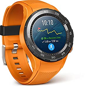 Huawei Watch 2 45 mm schwarz am Sportarmband dynamic orange [Wi-Fi + 4G] verkaufen