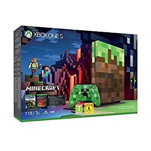Microsoft Xbox One S 1TB Minecraft Design Limited Edition [inkl. Minecraft + Wireless Controller] grün/braun verkaufen