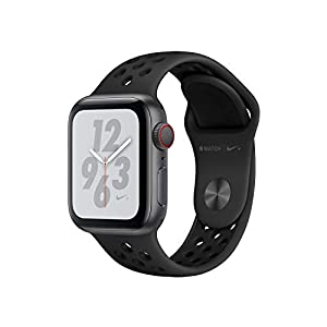 Apple Watch Nike+ Series 4 40 mm Aluminiumgehäuse space grau am Nike Sportarmband anthrazit/schwarz [Wi-Fi + Cellular] verkaufen