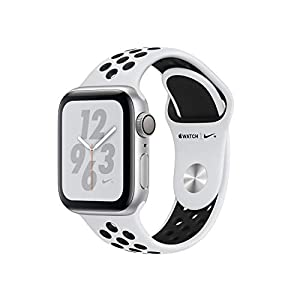 Apple Watch Nike+ Series 4 40 mm Aluminiumgehäuse silber am Nike Sportarmband pure platinum/schwarz [Wi-Fi] verkaufen