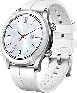 Huawei Watch GT 42,8 mm silber am Silikonarmband white [Elegant Edition] verkaufen